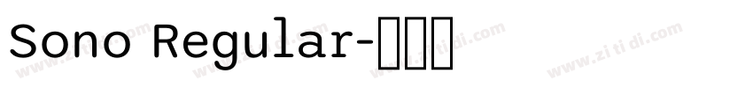 Sono Regular字体转换